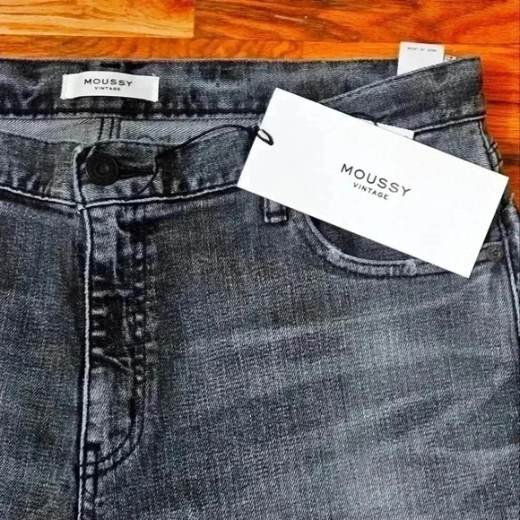 Moussy Vintage Jeans MV SENECA FLARE BLACK -NWT - Picture 6 of 16